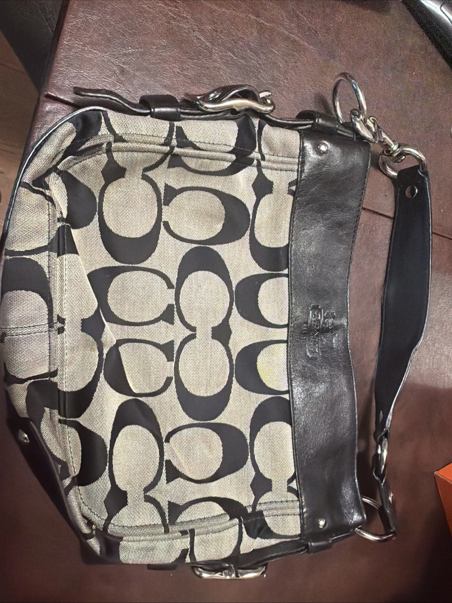 Coach Black Signature Hobo Bag for sale - eBay