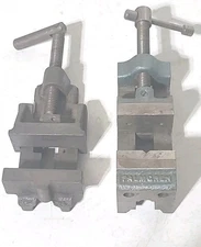 2 Vintage Small Machinist Vise Clamp Toolmakers Watchmaker Palmgren & Wash Co.