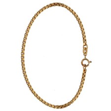 9ct Gold Bracelet 2.38g Box Plain 17.5cm - Fully Hallmarked