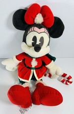 Disney Parks Minnie Mouse with Candy Cane Christmas Holiday Plush