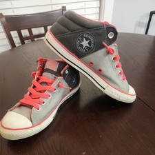 Converse Chuck Taylor All Star Sneaker Shoes junior 6 Silver grey/pink