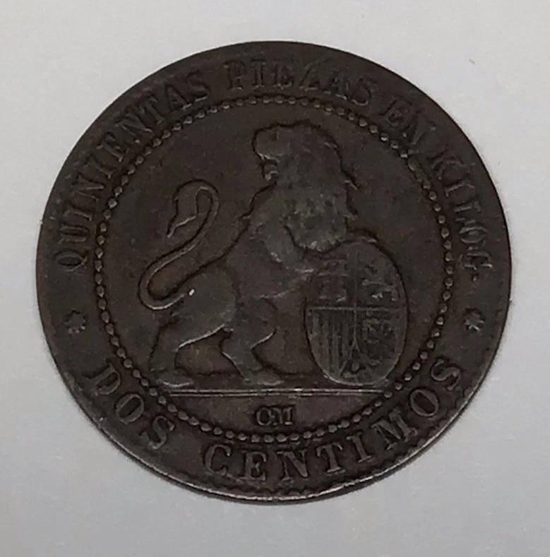 Copper 1870 Year Spanish Coins for sale | eBay