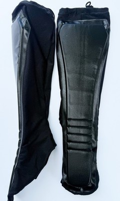 Pro Wrestling Solid black Kickpads Gear Kick Pads  gear MMA S/M/L tights