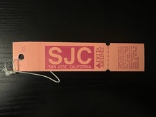 Delta Air Lines Vintage Unused Luggage Tag San Jose, California SJC