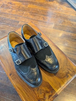 Berwick Budapester Halbschuhe Herren 26 cm Near Mint Spanien Leder Doppel...