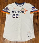 Omar Lopez 2025 Houston Astros Game Used Worn CITY CONNECT Jersey CLEMENTE MLB