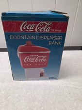 Coca-Cola Fountain Dispenser Bank, 50's Diner Replica, Red White, 1997