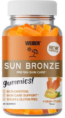 Joe Weider Sun Bronze Gummies, 40 Stück, Peach Mango
