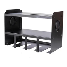 Montezuma MPSO-4B 4-Bay Power Tool Organizer, Black, Steel