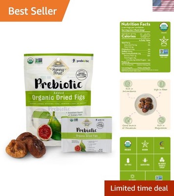 Nutritious Organic Prebiotic Figs   5 Portion Packs of Gluten-Free Snack Delight