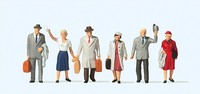 Preiser 10020 H0 Reisende 6 Figuren Neu Ovp+