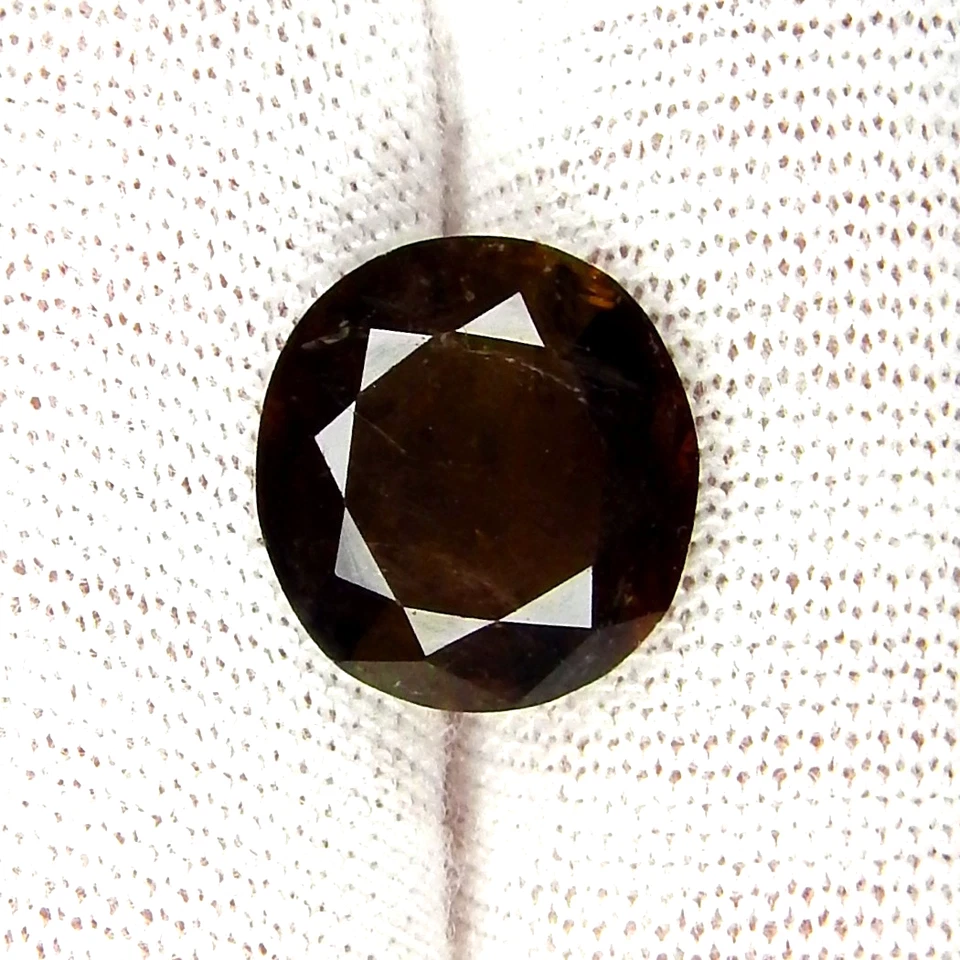 Rare 3.9ct Axinite Vivid Pleochroic Flashes Natural Earth Mined Faceted Oval - Image 3 of 4