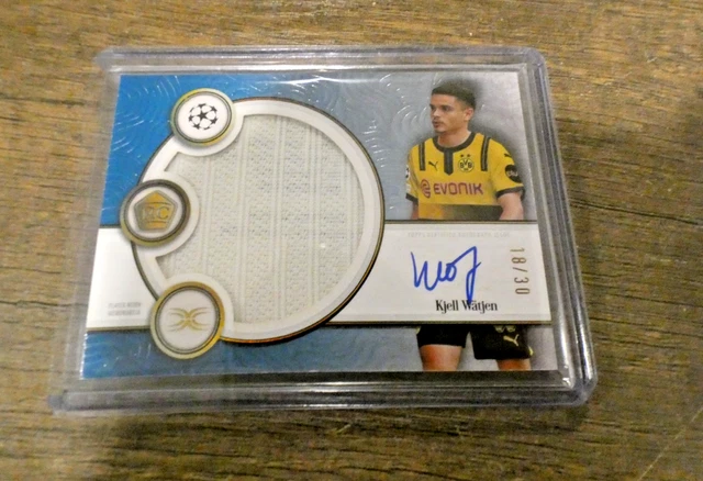 2024-25 Topps Definitive Collection UEFA Club Competitions Kjell Watjen /30 RC