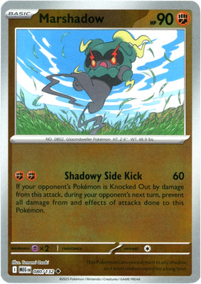 Pokemon - Marshadow - 080/132.  - Reverse Holo - Mega Evolution - NM/M