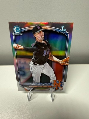 Antonio Jimenez 2025 Bowman Draft Chrome 1st Refractor #BDC-56 Mets