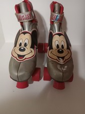 Vintage Mickey Mouse Roller Skates. Size 3. Toddler. 1980s