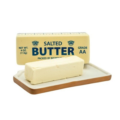 Novelty Butter Dish with Ceramic Stick-Shaped Lid Kitchenware Dining New