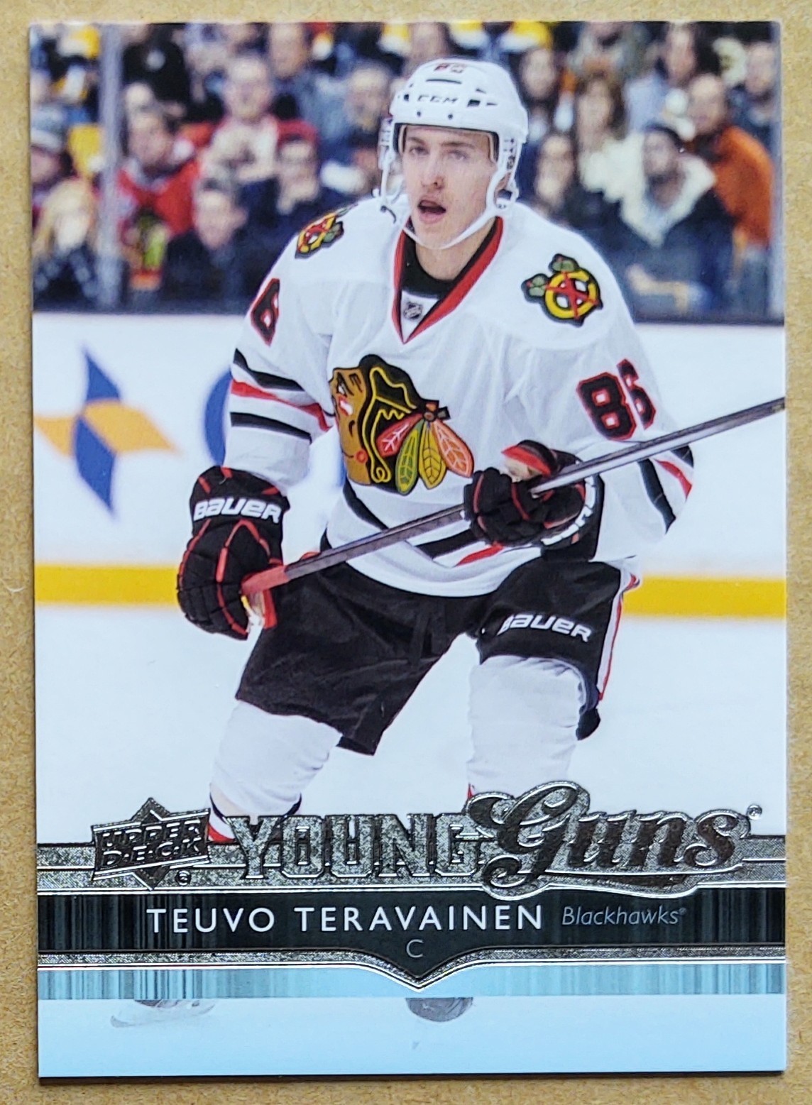 2014-15 UPPER DECK SERIES ONE TEUVO TERAVAINEN #214 YOUNG GUNS ROOKIE RC