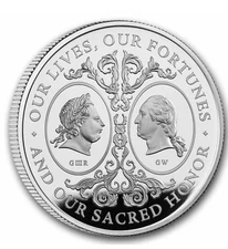 2025 Great Britain UK The Two Georges 1 oz Silver Proof BOX COA Mintage 2000 NEW