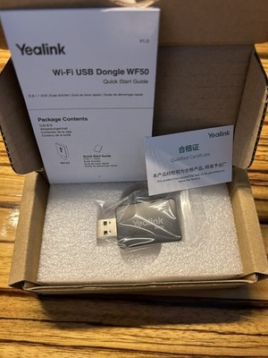 Yealink Wireless USB Wi-Fi Adapter Dual Band 802.11ac(WF50) - Black