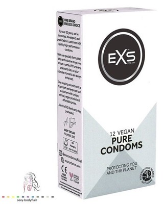   12 EXS pure Kondom extra dünn 53mm vegan