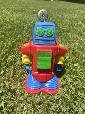 1950s Battery Cragstan Mr. Robot Space Toy Made In  Japan  Rare Back Cover On