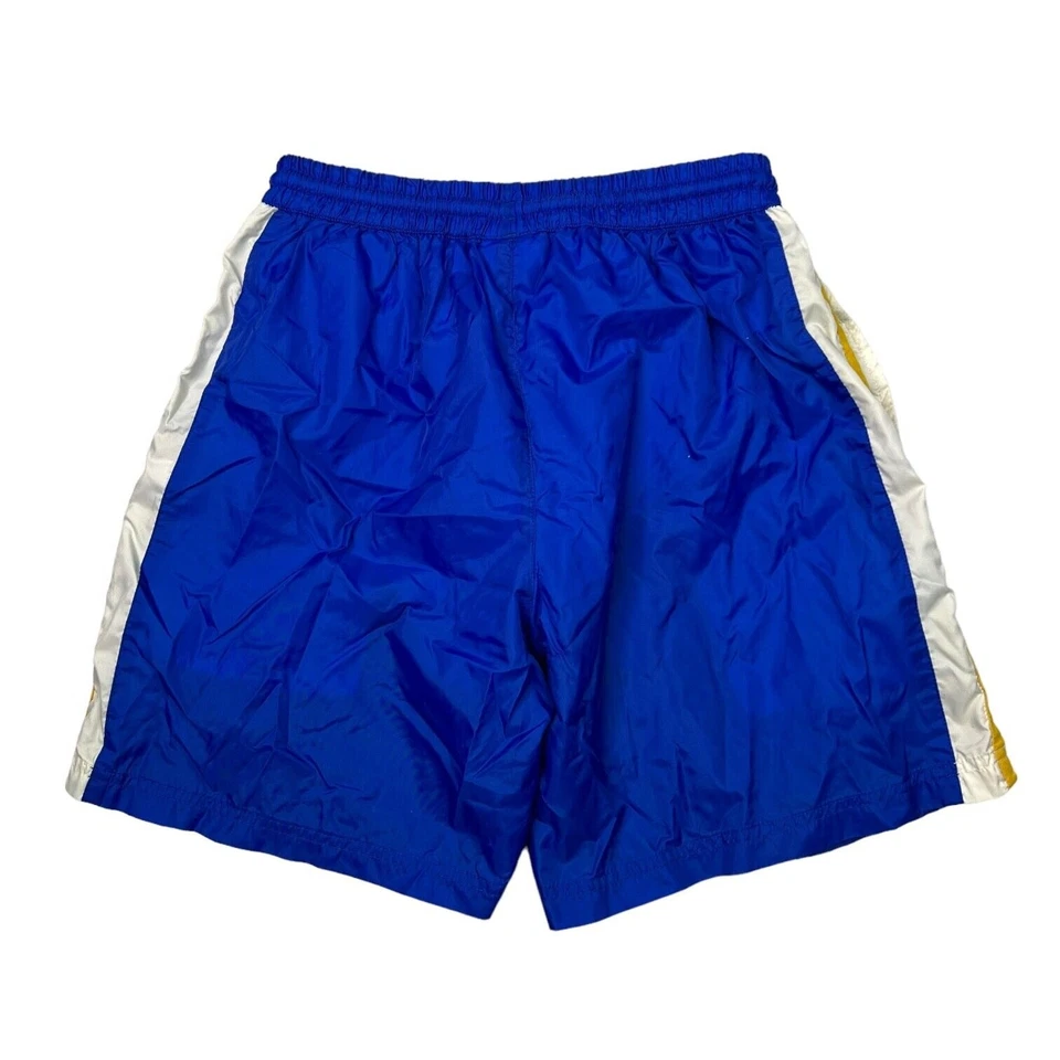 Fila De Colección Y2K Malla Forrado Nylon Pantalones Cortos Bañador 7" Entrepierna Azul Para Hombres Pequeño Foto 2 de 4