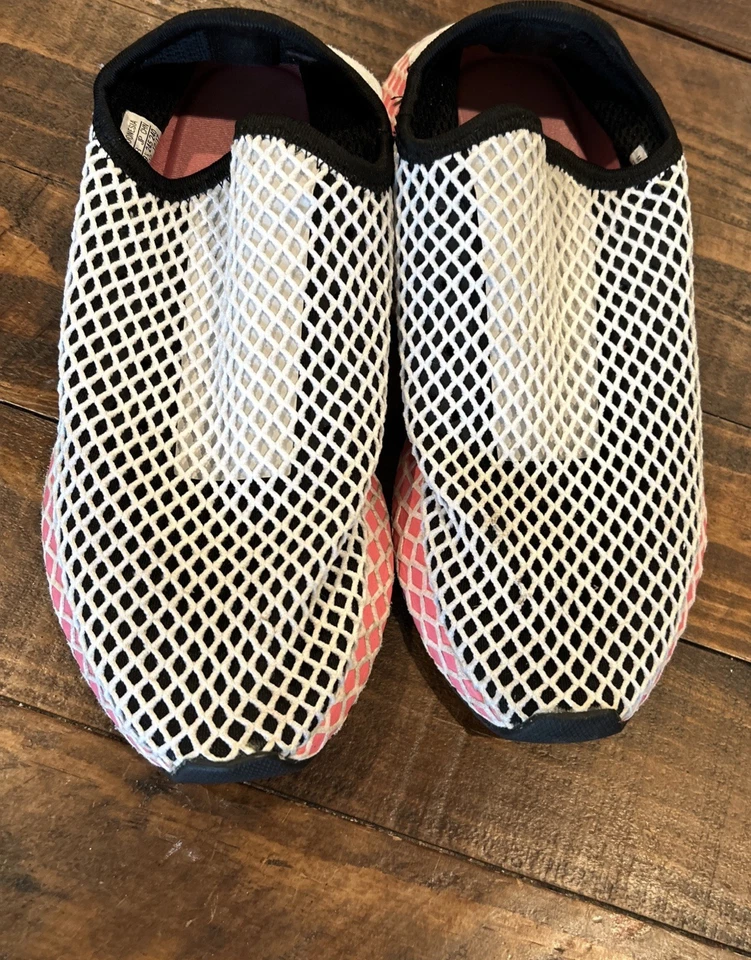 Men’s Adidas Deerupt Runner 119233694 Mesh Sneaker Size 7-1/2 - Image 3 of 4