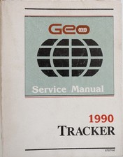 1990 Geo Tracker Shop Repair Service Manual Engine Chassis Body Electrical