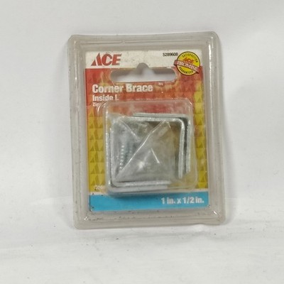 ACE Inside Corner Brace Bright Brass 4 Pack  3/4'' x 1/2''    #5289574