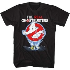 NWT Unisex Black Ghostbusters T-Shirt Size LARGE