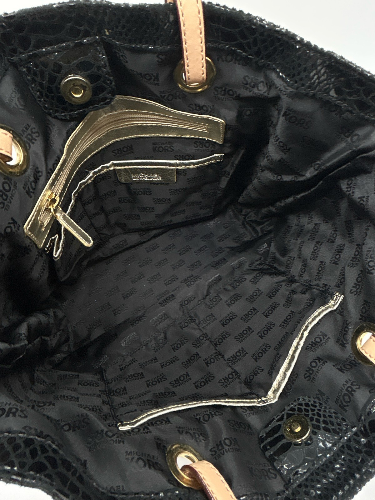 MICHAEL MICHAEL KORS Patent Embossed Python Jet S… - image 5