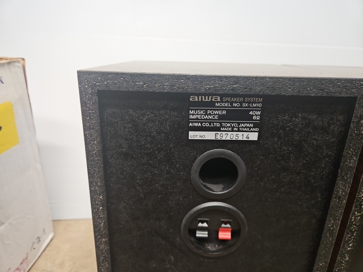 AIWA Bookshelf Speakers SX-LM10 40 Watts 6 Ohms 2-Way Brown