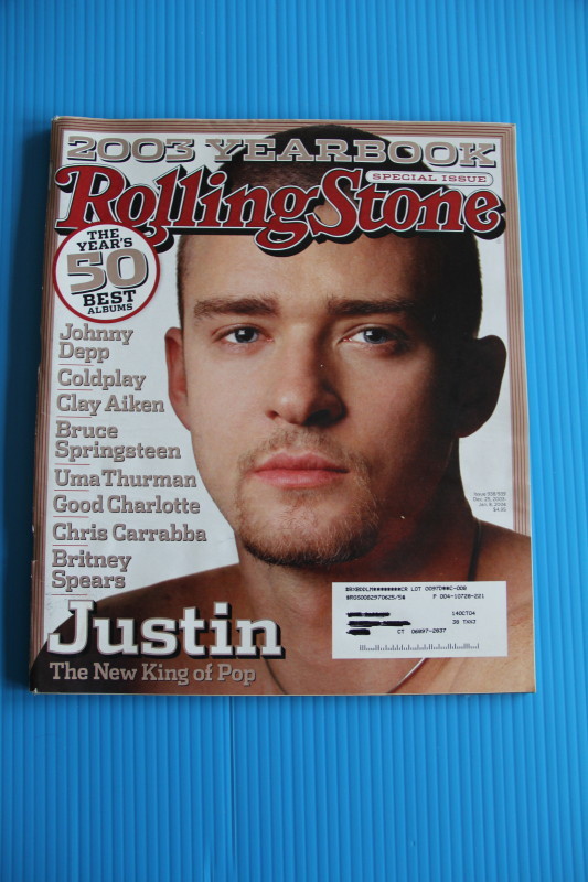 Rolling Stone Mag #938/939 - Justin Timberlake - December 25, 2003