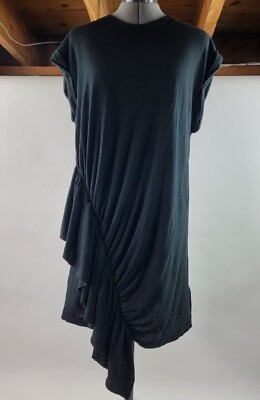 CURRENT/ELLIOT Womens T-Shirt Dress 1 Small Black ''The Pacific Ave Dress'' NWT