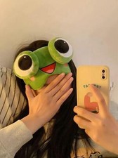Frog Cartoon Eye Mask Cute Sleeping Mask Men  Women Relieve Fatigue Frog Funny