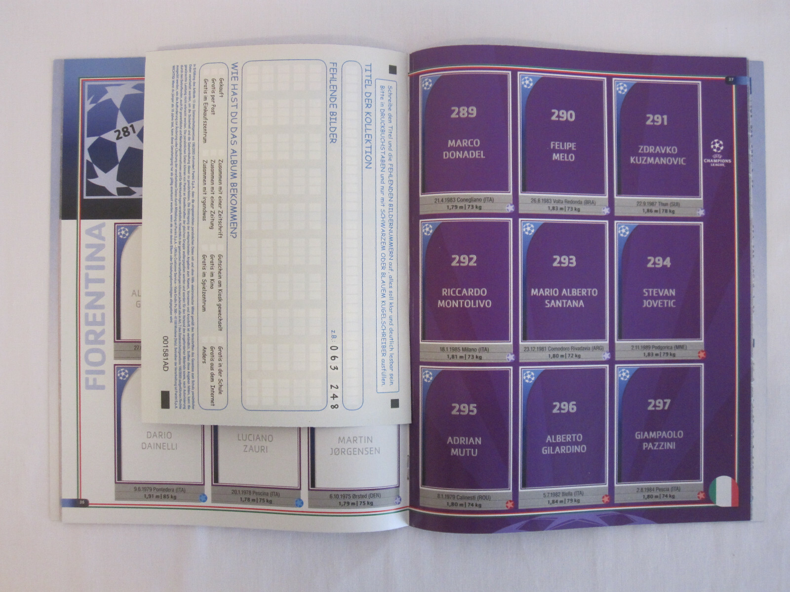 Thumbnail - Panini Uefa Champion League 2008 - 2009 08/09 Leeralbum Deutsche