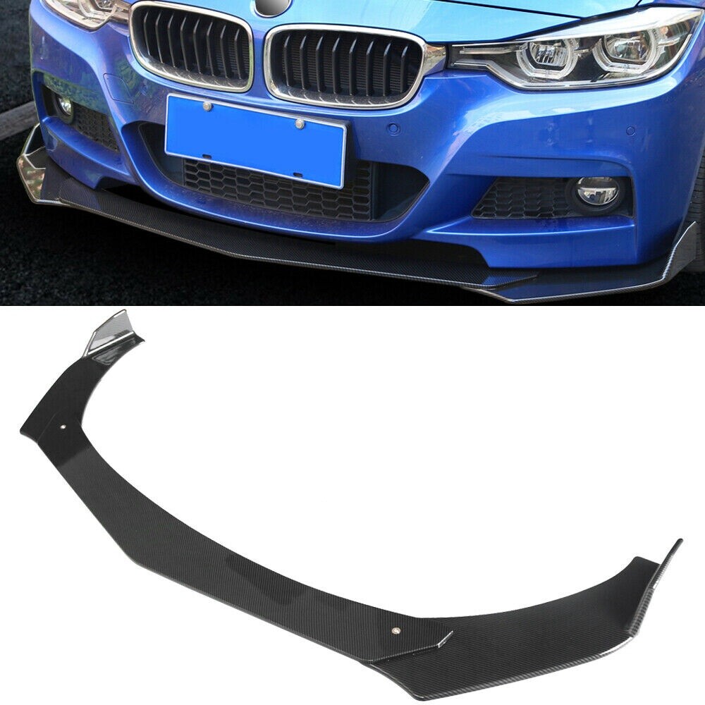 Carbon Paint Front Spoiler Front Splitter Fits for BMW 1er Coupe Flaps Diffuser