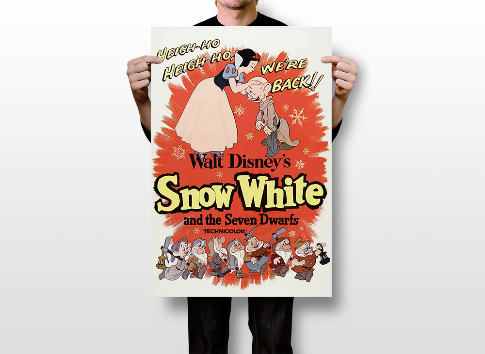 Snow White And The Seven Dwarfs Movie Wall Art Home Decor - POSTER