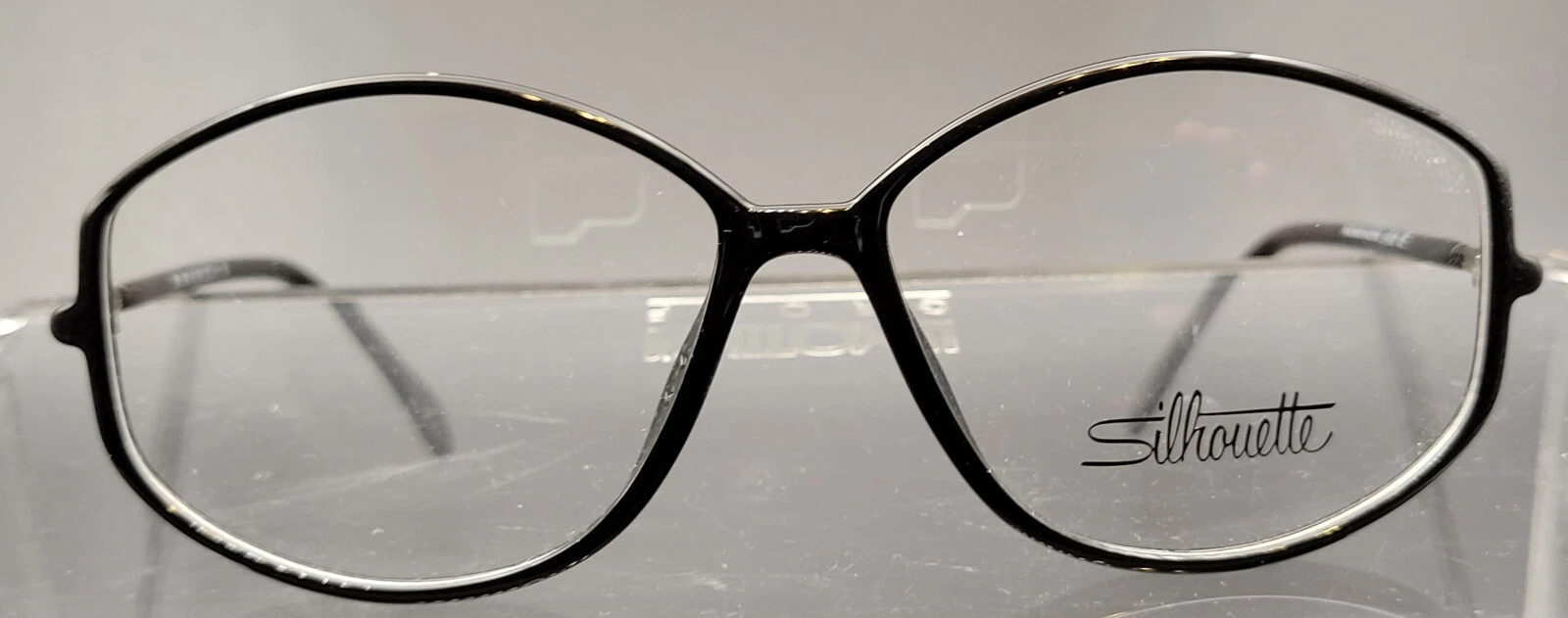 NOS SILHOUETTE SPX 1861 52 12 130 BLACK SILVER   MADE IN AUSTRIA