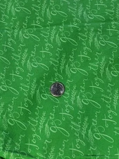 1 7/8 Yds Scatter Joy Kathy Davis Sewing Quilt Fabric Gather Together Script