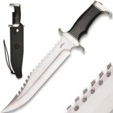 Gil Hibben Survivor Bowie Knife & Sheath | Extreme Survival | 15" Overall Length