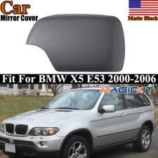 Driver Side Rearview Mirror Cover 51168256321 Case Cap For BMW X5 E53 2000-2006