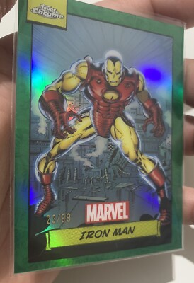 Topps Marvel Chrome 2024 - 23/99 GREEN - IRONMAN!  