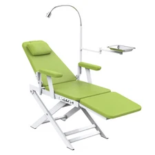 Silla dental portátil silla plegable móvil bandeja de luz led simple y asequible