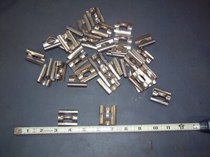 Sail Track Sliders, Old School Main Sail Stainless 1.375 X 1.250 in Lot of 10