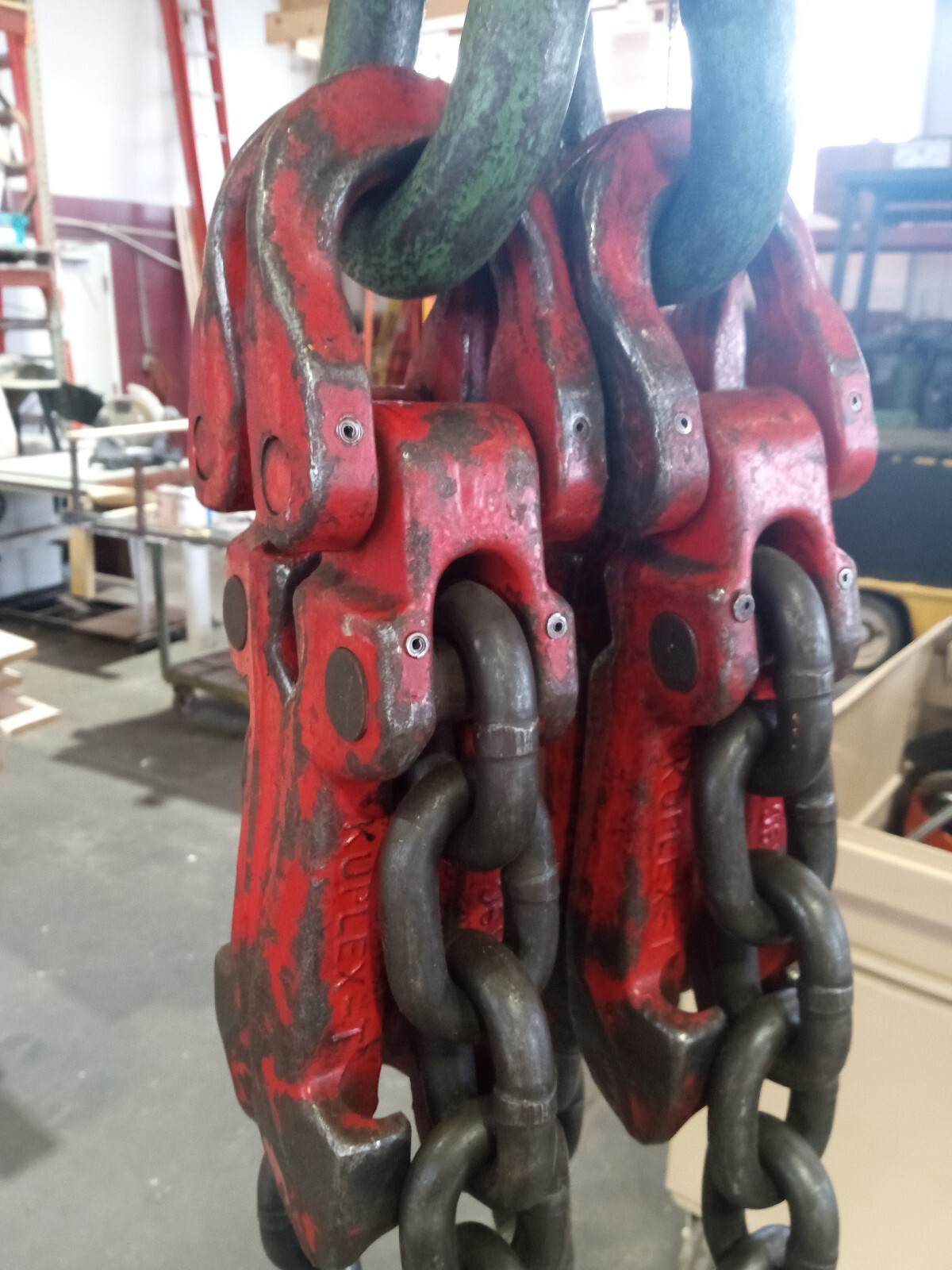 5/8" Chain Sling 9 ft 8 in reach 4 leg ACCO A8A alloy shortening