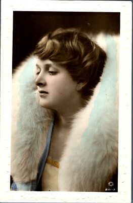 Antike RPPC Postkarte Miss Gladys Cooper Glamour Beauty Portrait um 1920 #77 Foto