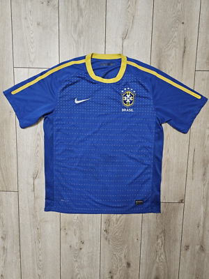 BRAZIL 2010 2011 AWAY NATIONAL TEAM FOOTBALL SHIRT SOCCER JERSEY L