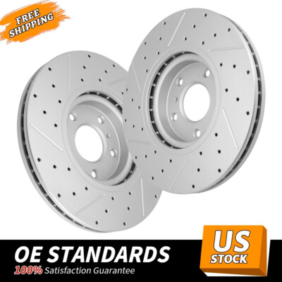 Front Drilled Brake Rotors for Infiniti G35 G37 M35 M37 Nissan Murano Maxima